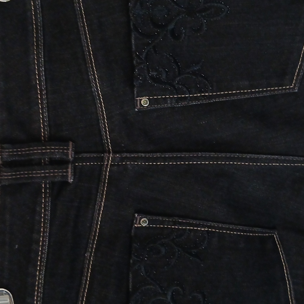 WHBM Women's Black Jeans, Slim Leg Blanc 8R - Picture 7 of 10